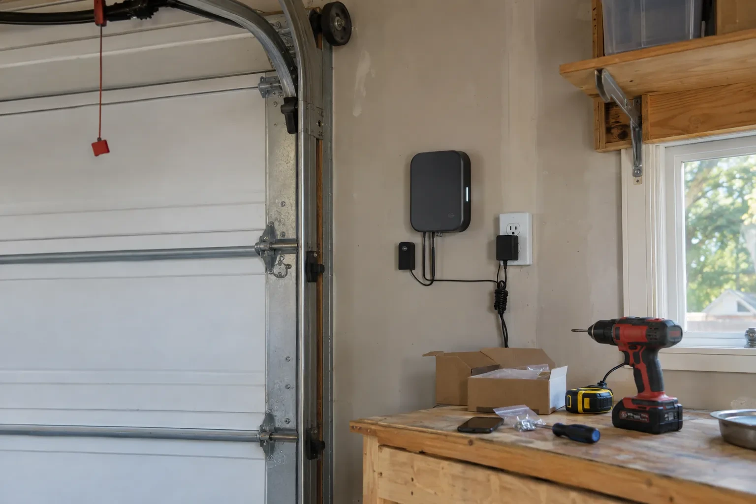 Illustrative garage doors scene; not an actual job — Thorold Park